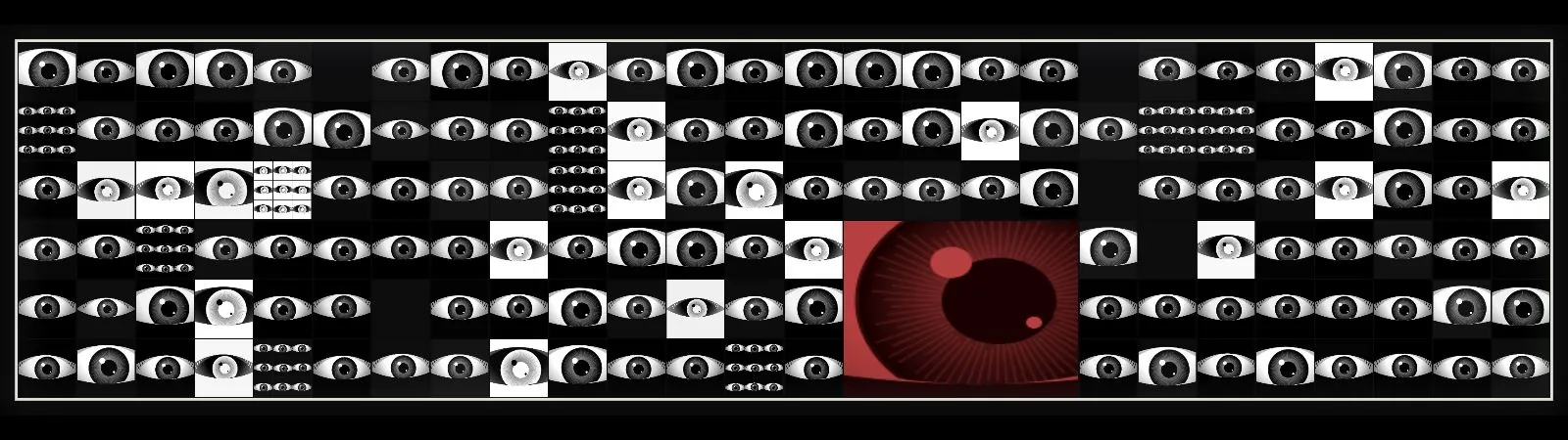 건물 외벽 대형 LED 전광판에 재생 중인 EYEWALL 미디어아트